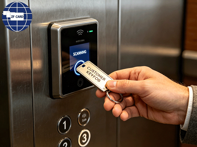 Безопасность и долговечность: RFID Smart Keyfob решение подходит для гостиничных номеров и лифтов
